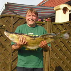 Zander (96 cm und 17,2 Pfund) – Wolfgang Franz